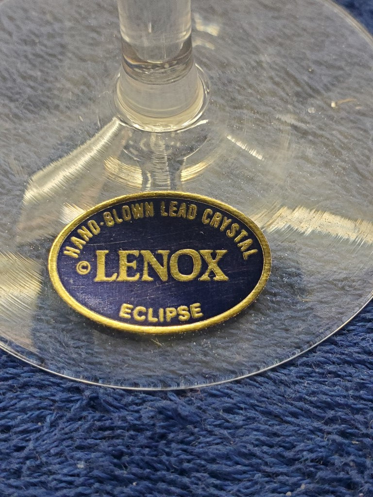Set of 7 Lenox Eclipse Water Goblets LK