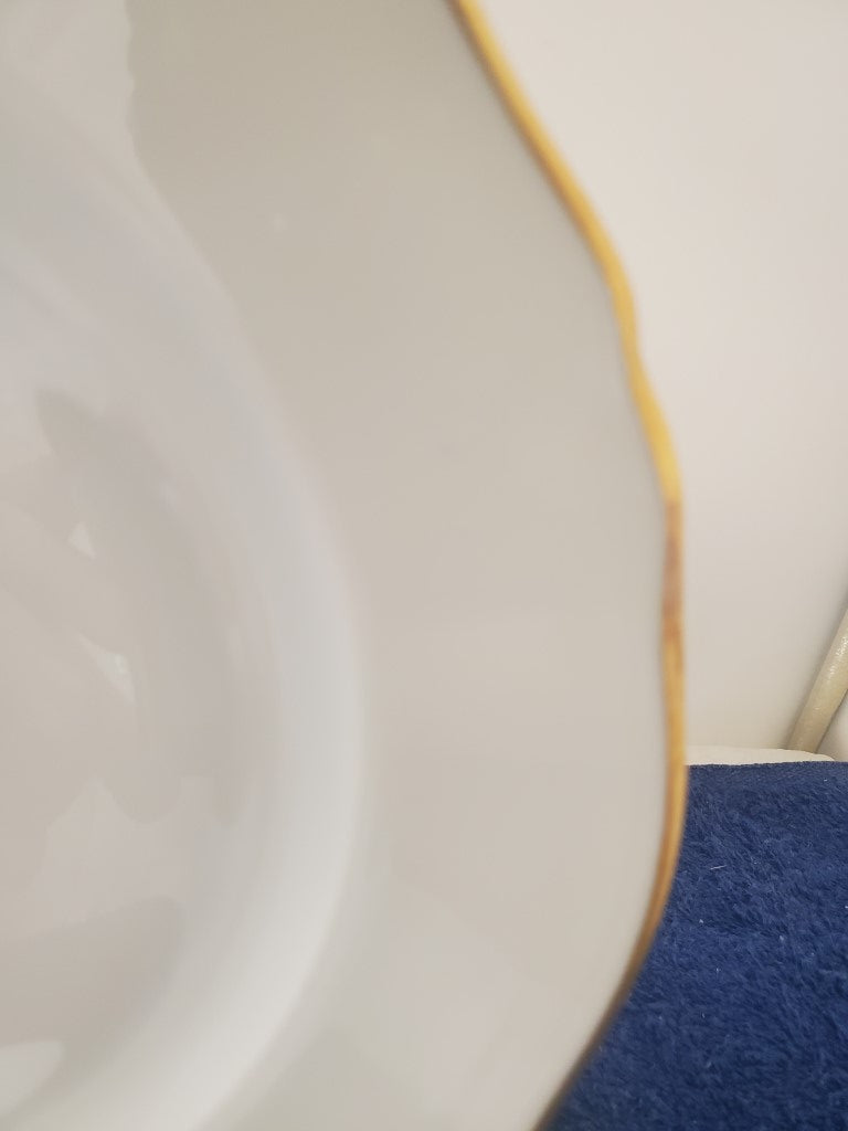 Set of 3 Chastagner Limoges (France) Unknown Salad Plate (No Inner Verge)s LK