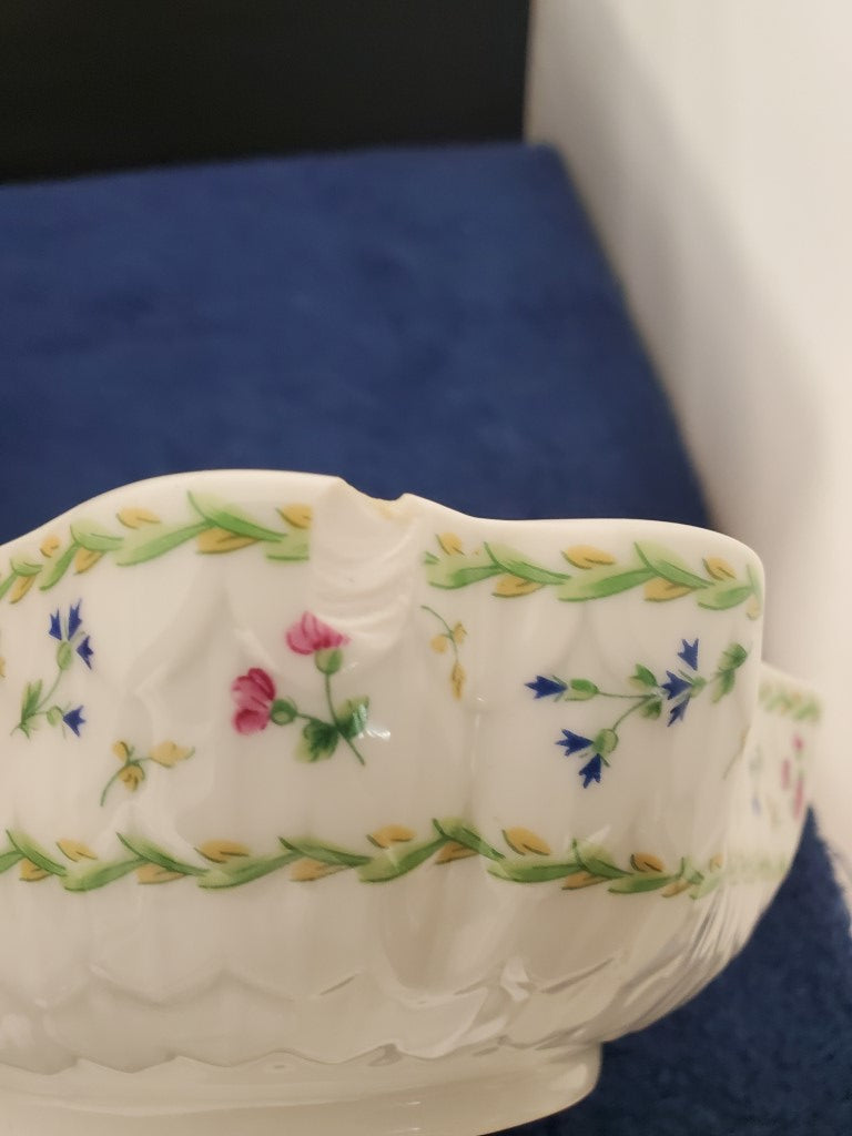 Bernardaud Artois Vert Lot of 2 Serving Pieces (Imperfect)