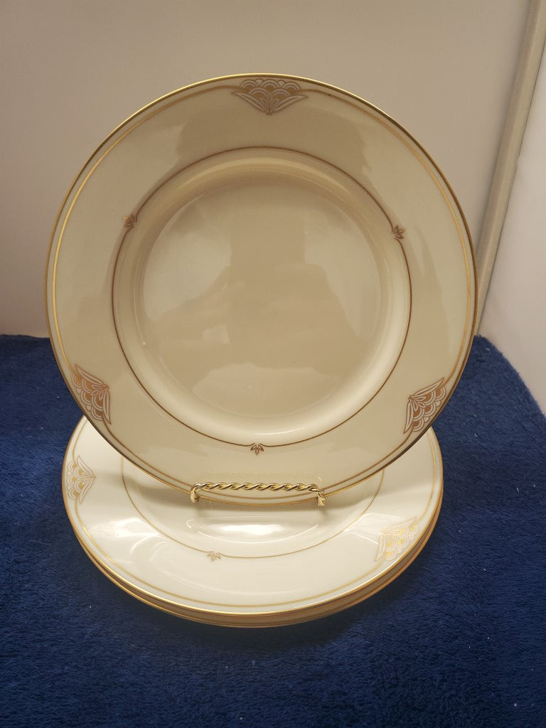 Set of 3 Gorham Florentine Pearl Salad Plates LK –