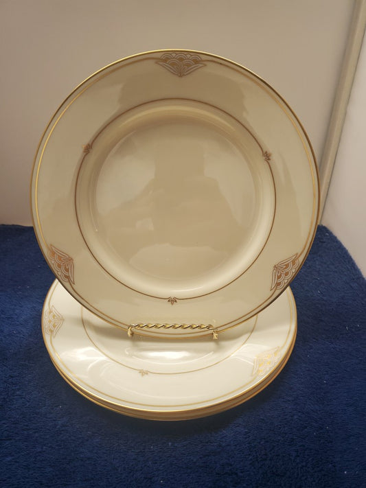 Set of 3 Gorham Florentine Pearl Salad Plates LK