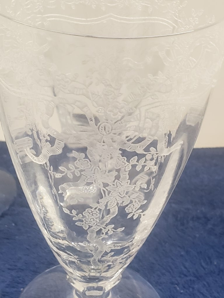 Set of 4 Fostoria June Clear Iced Teas SASE102225