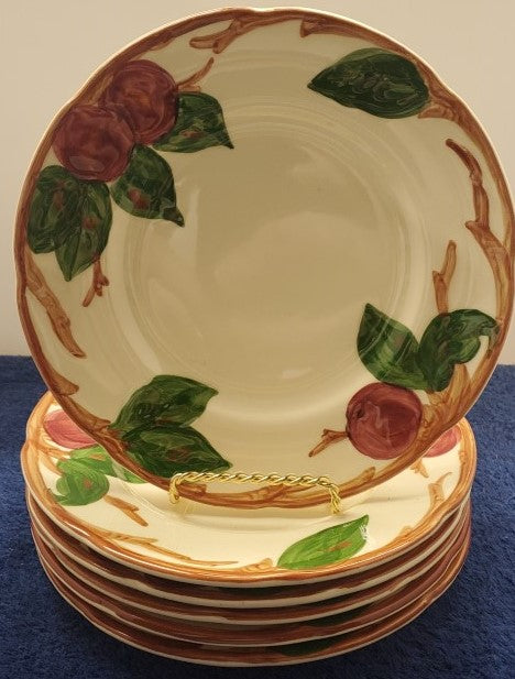 Set of 7 Franciscan (USA Backstamp) Apple Salad Plates LK
