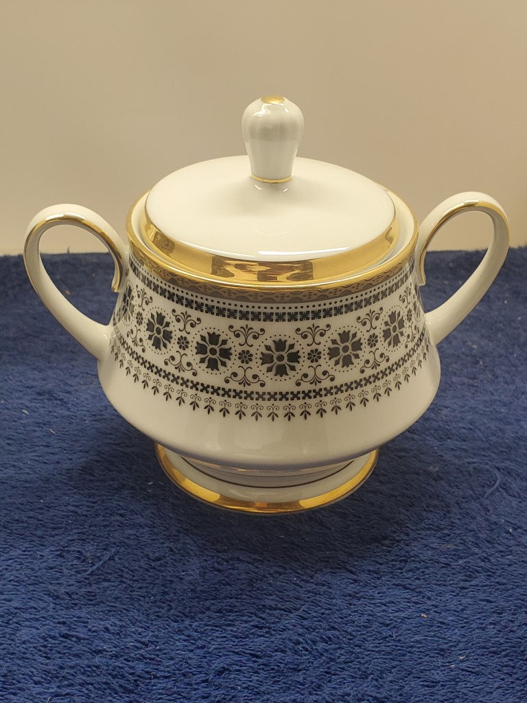 Noritake Scheherazade Creamer & Sugar Bowl with Lid LK