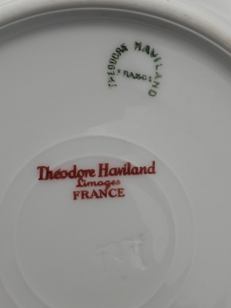 Set of 6 Haviland Orleans (Floral) Rim Soup Bowls LK