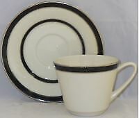 Set of 2 Lenox Venture Flat Cup & Saucer Sets (Imperfect)