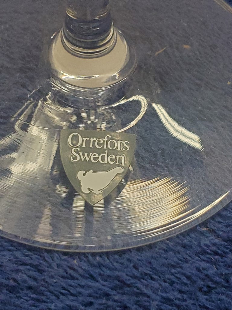 Set of 2 Orrefors Radiance Goblets LK