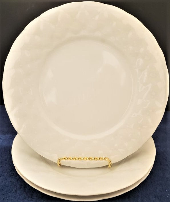 Set of 3 Denby Palladio White Dinner Plates LK
