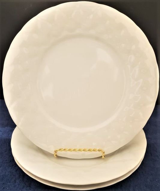 Set of 3 Denby Palladio White Dinner Plates LK