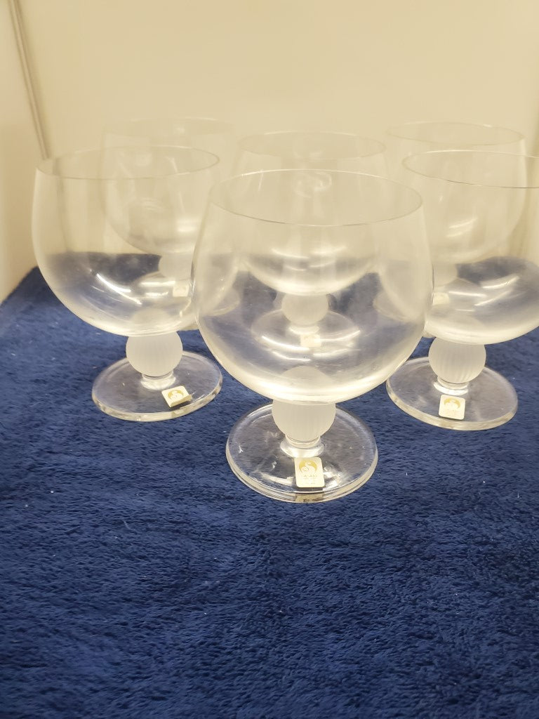 Set of 6 Sasaki Cosmos Goblets LK