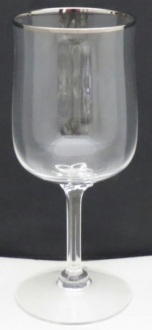 Set of 4 Lenox Desire (Platinum Trim) Wine Glasses (Imperfect)