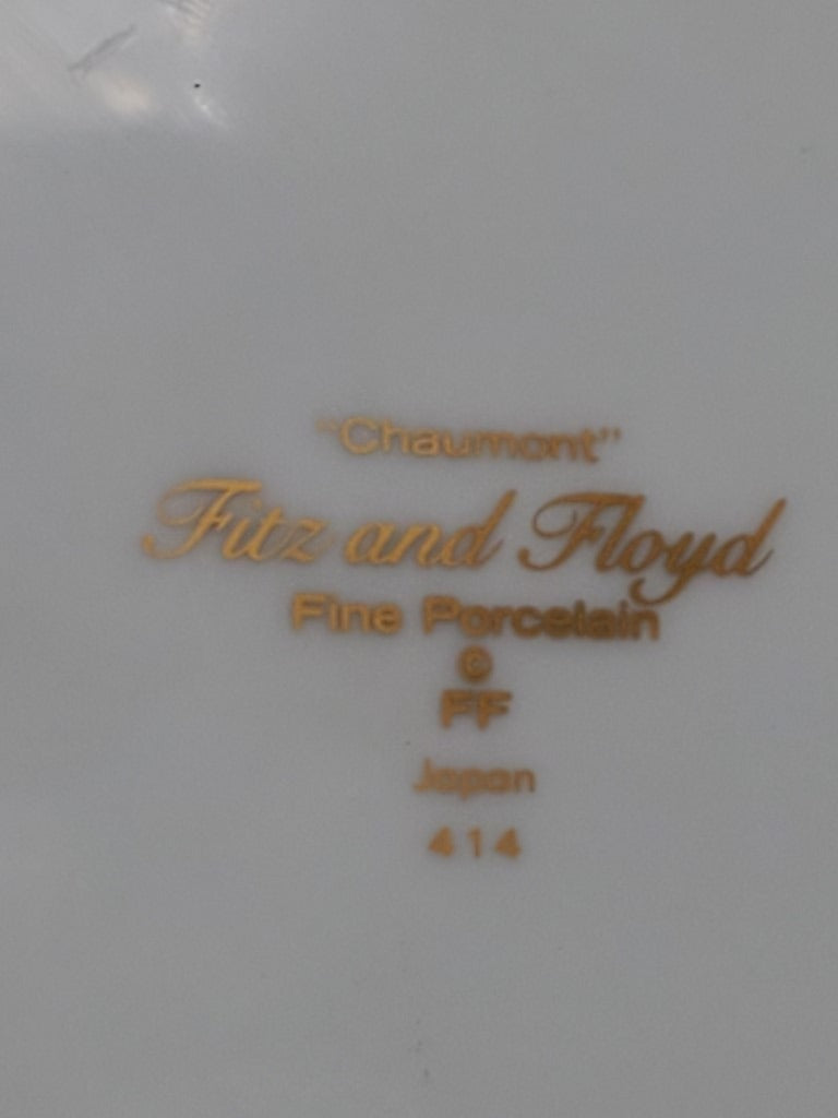 Set of 12 Fitz & Floyd Chaumont Bread & Butter Plates