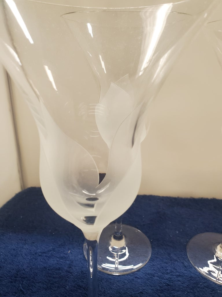 Set of 4 Mikasa Fiore Water Goblets LK