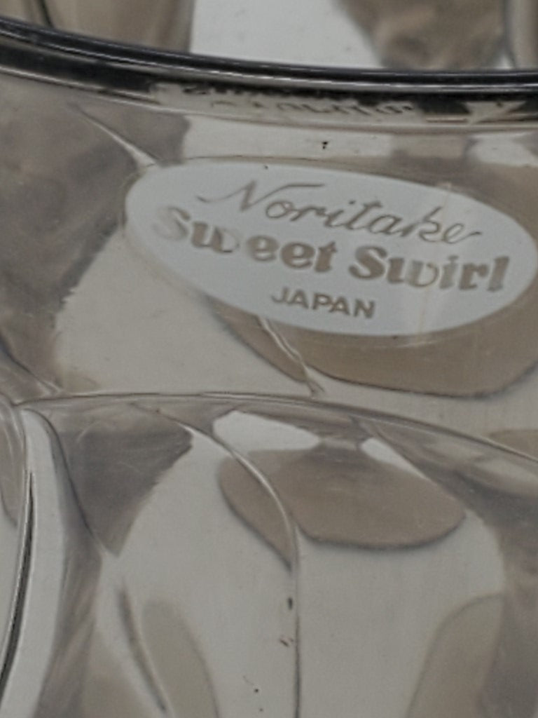 Set of 3 Noritake Sweet Swirl Brown (Tawny) Water Goblets LK
