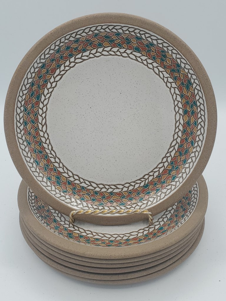 Set of 6 W R Midwinter Braid Salad Plates LK