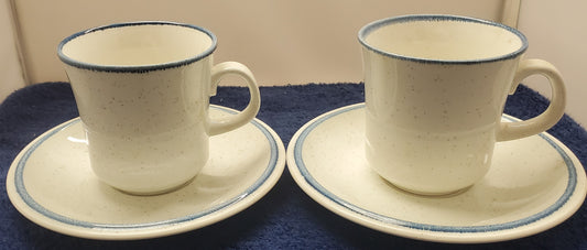 Set of 2 Mikasa Cordon Bleu Cup & Saucer Sets LK