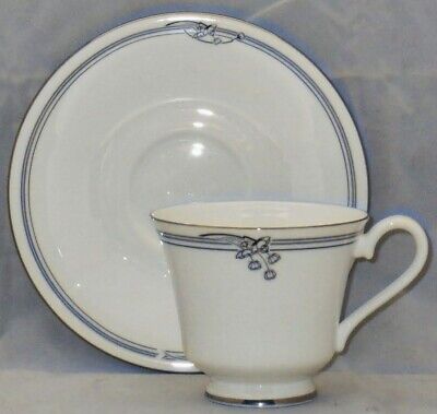 Set of 5 Royal Doulton Andante Footed Cup & Saucer Sets
