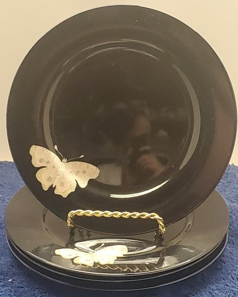 Set of 7 Fitz & Floyd Midnight Poppy Bread & Butter Plates LK – ClassicReplaceme
