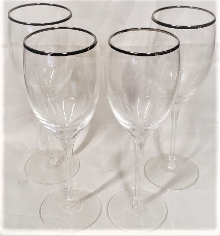 Set of 4 Lenox Ariel Water Goblets