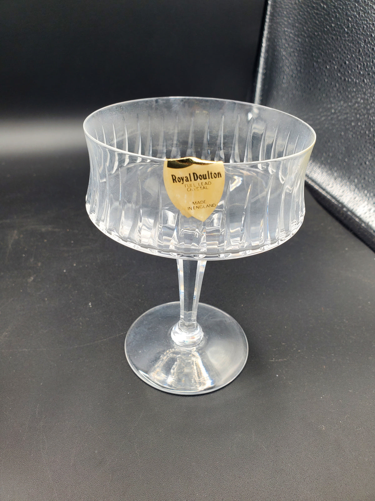 Set of 4 Royal Doulton Crystal Sonnet Champagne/Tall Sherbets LK