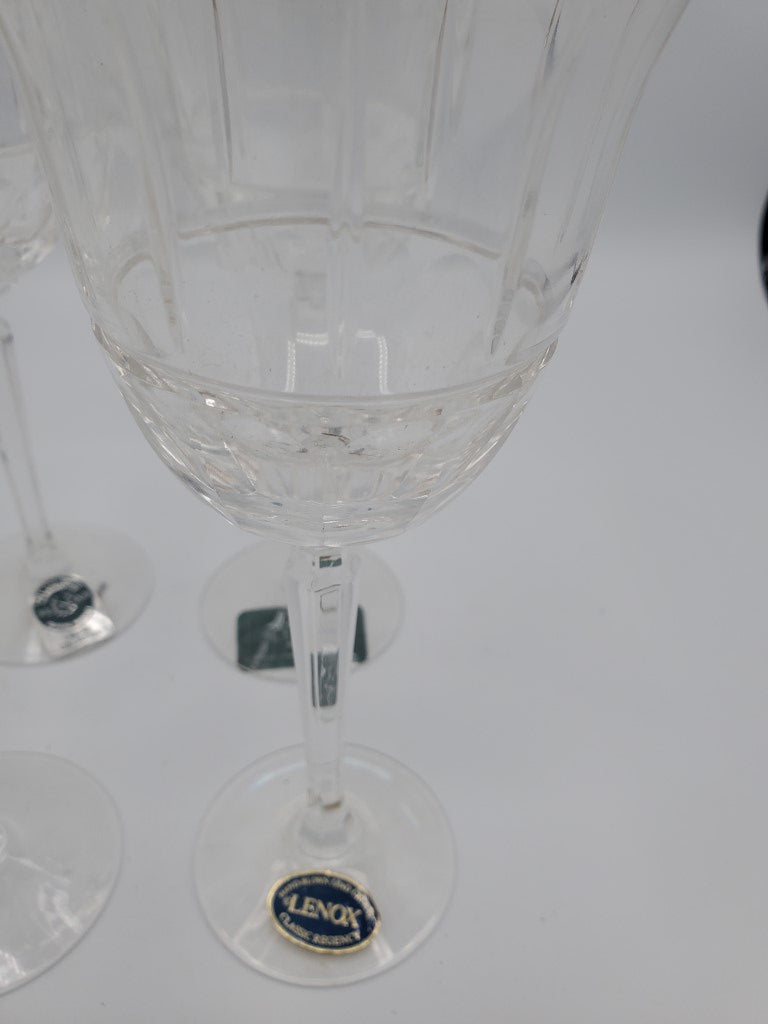 Set of 4 Lenox Crystal Classic Regency WIne Glasses LK