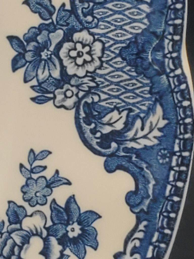 Set of 5 Johnson Brothers Old Britain Castles Blue (England) Dinner Plates LK