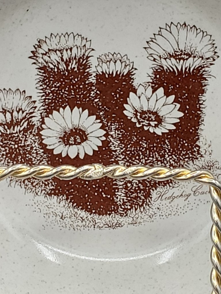 Set of 4 Noritake Desert Flowers Coupe Cereal Bowls LK