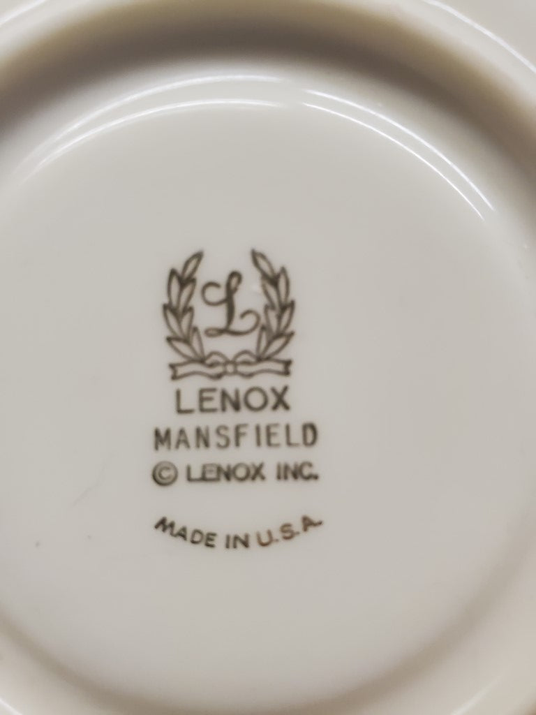 Set of 5 Lenox Mansfield Cup & Saucer Sets (Peony) LK