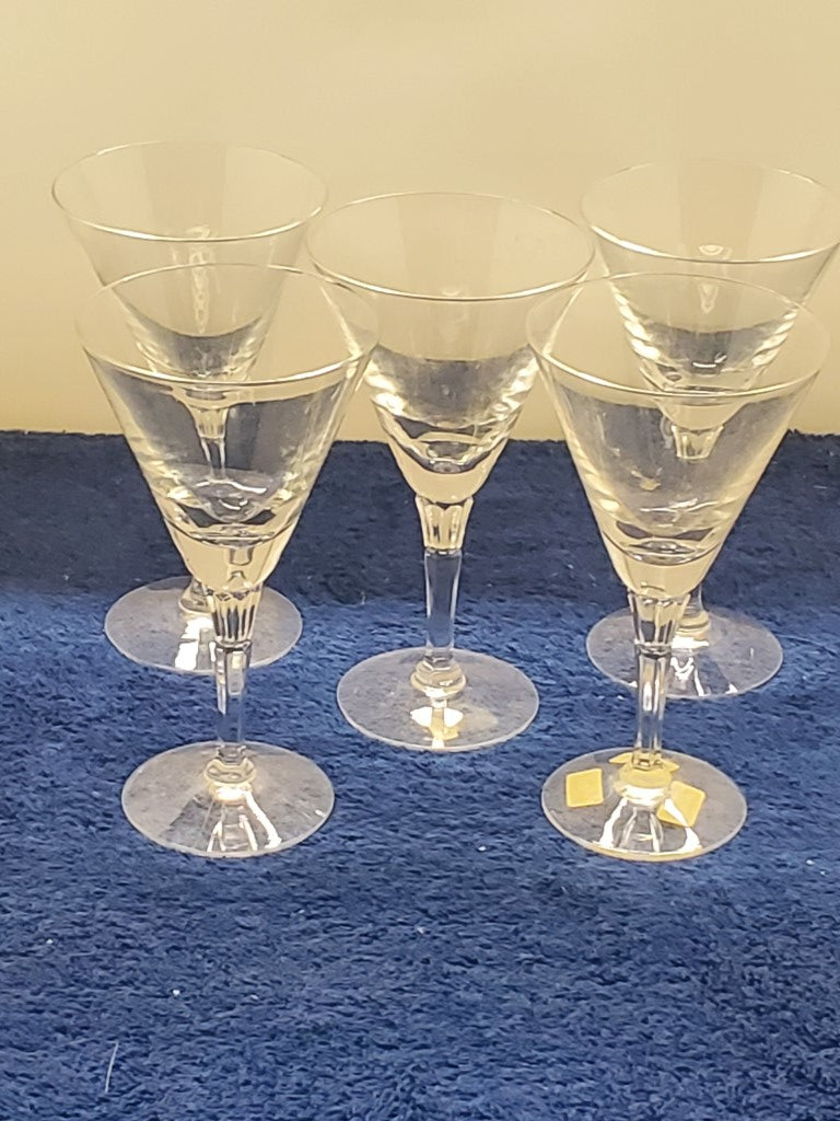 Set of 5 Fostoria Chateau (Stem 6087) Wine Glasss LK