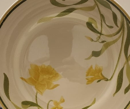 Set of 4 Franciscan Daffodil (Greenhouse) Coupe Soup Bowls LK