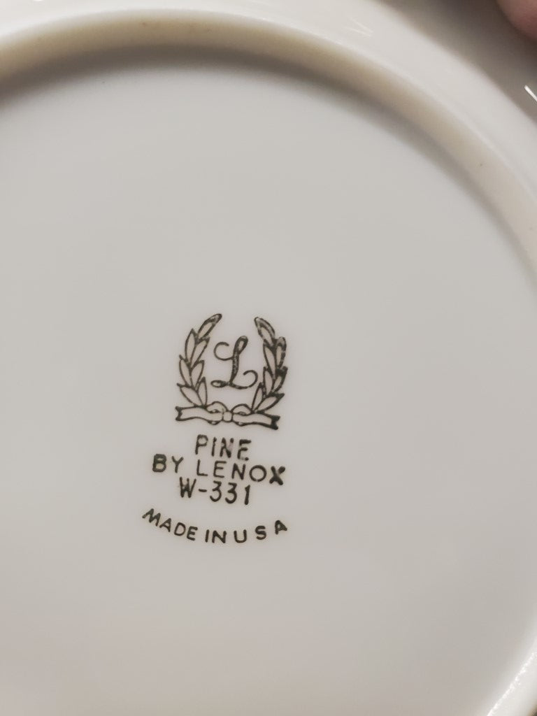 Set of 8 Lenox Pine Bread & Butter Plates