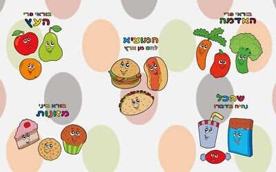 Set of 5 Know Your Brochos (Blessings) Disposable Placemats (Pad of 50)