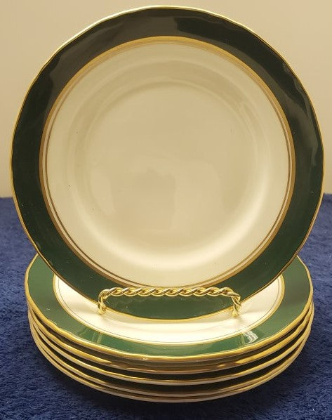 Set of 6 Royal Worcester Cavendish Leather Green Salad Plates LK – ClassicReplac