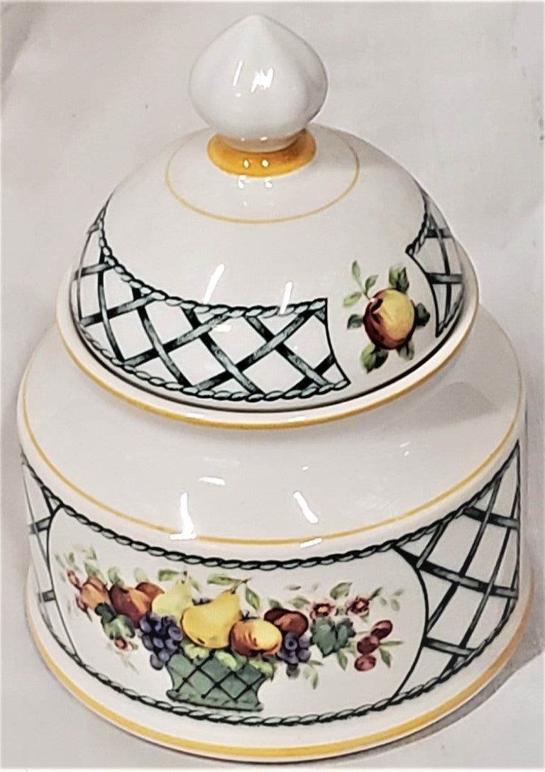 Villeroy & Boch Basket Sugar Bowl WIth Lid