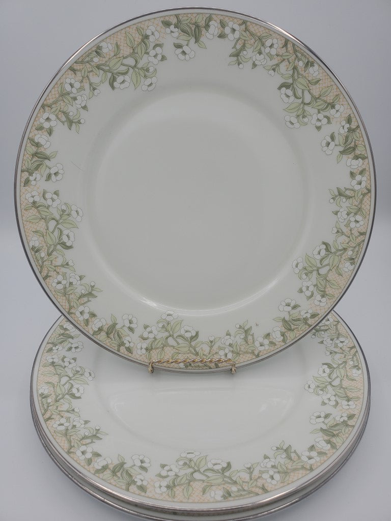 Set of 3 Oxford Trellis Dinner Plates LK