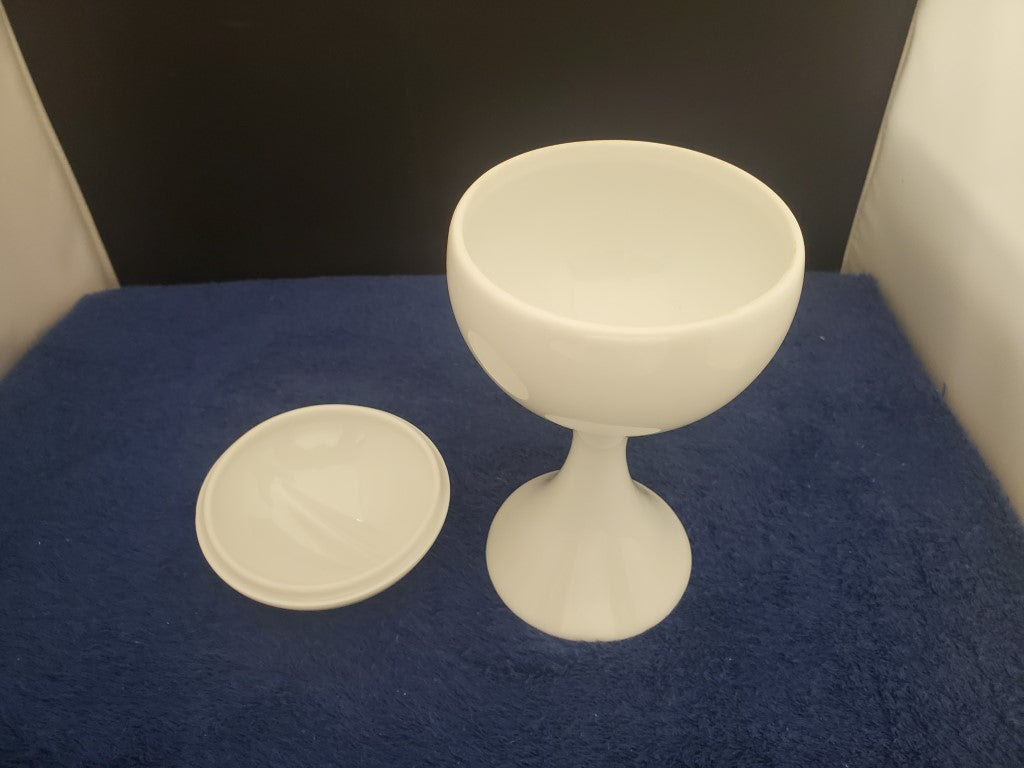 Raynaud Marly Menton? Pair Covered China Goblets