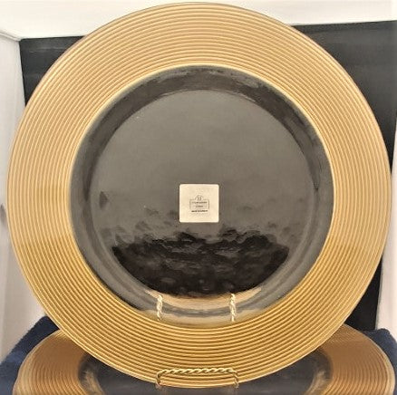 Ten Strawberry Street Saturn 13" Round Serving Platter