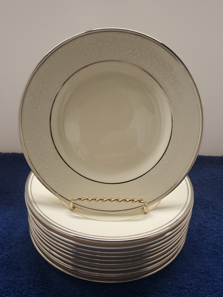 Set of 11 Minton Bridal Veil Bread & Butter Plates LK
