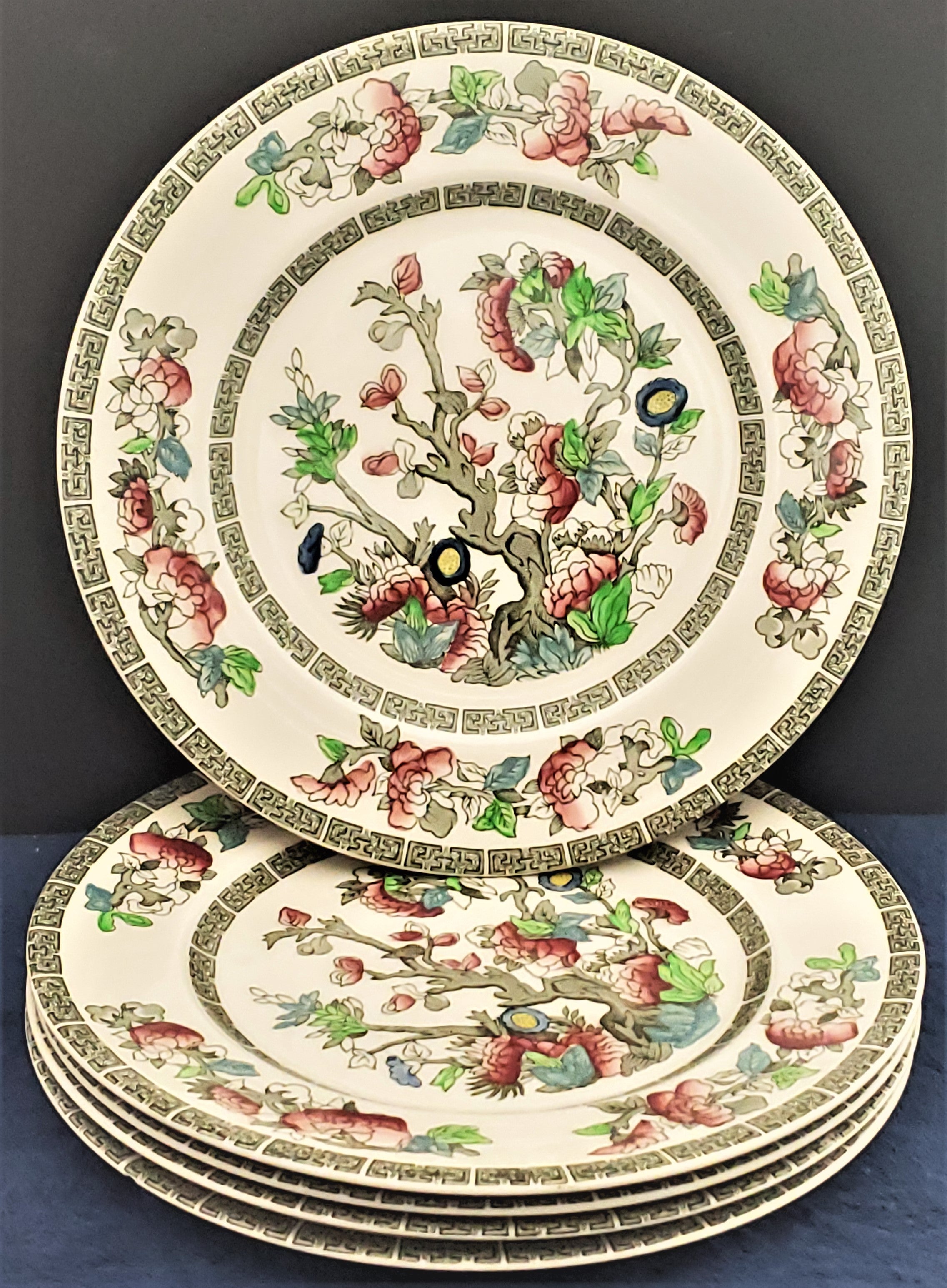 Set of 5 Johnson Brothers Indian Tree Salad Plates –