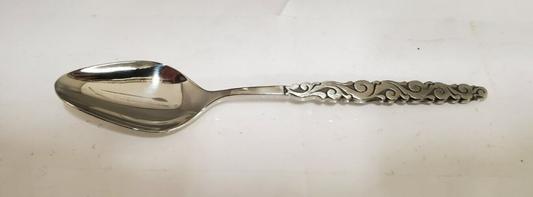Set of 4 International Silver Florentine Scroll (Stainless) Teaspoons
