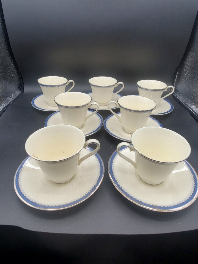 Set of 7 Minton Clifton Cup & Saucer Sets LK