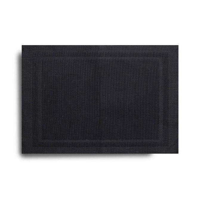 Set of 6 Harman Lustre (Easy Care) Black Placemats