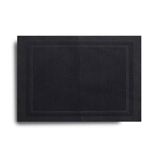 Set of 6 Harman Lustre (Easy Care) Black Placemats