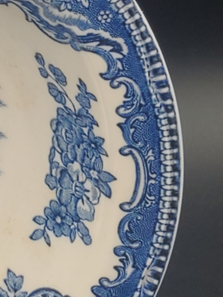 Set of 8 Johnson Brothers Old Britain Castles Blue (England) Coupe Cereal Bowls LK