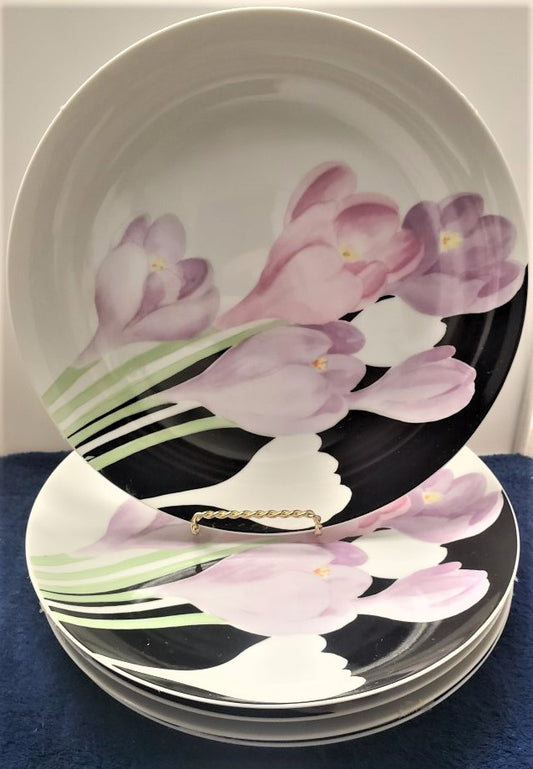 Set of 8 Mikasa Vogue Dinner Plates LK