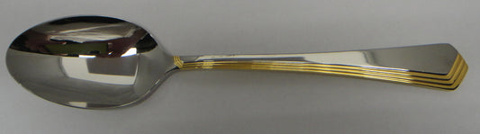 Set of 3 Yamazaki Ramona Gold (Stainless) Place/Oval Soup Spoons