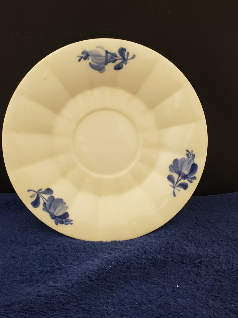 Set of 2 Royal Copenhagen Blue Flowers Saucers (8500)