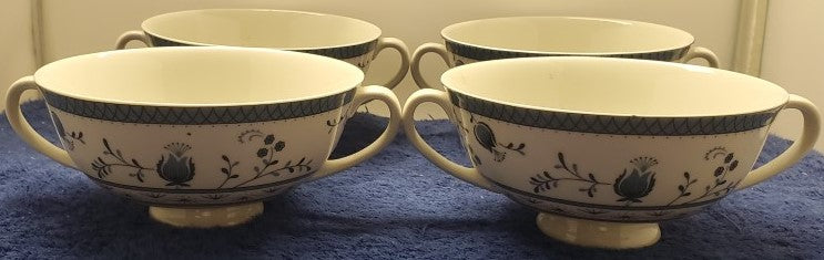 Set of 4 Royal Doulton Cambridge Cream Soup Cups LK