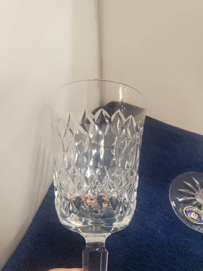 Set of 5 Lenox Sequoia Water Goblets LK