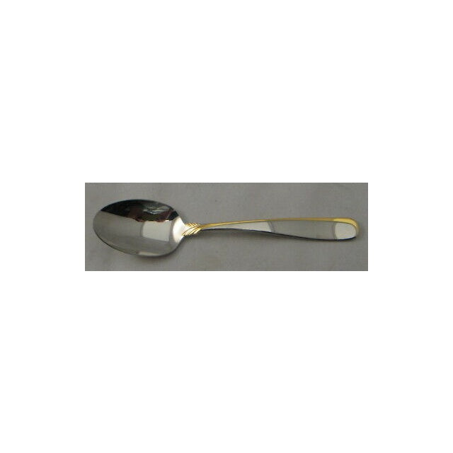 Yamazaki Affair-Gold 3 Piece Lot: Knife, Soup Spoon, Sugar Shell Spoon
